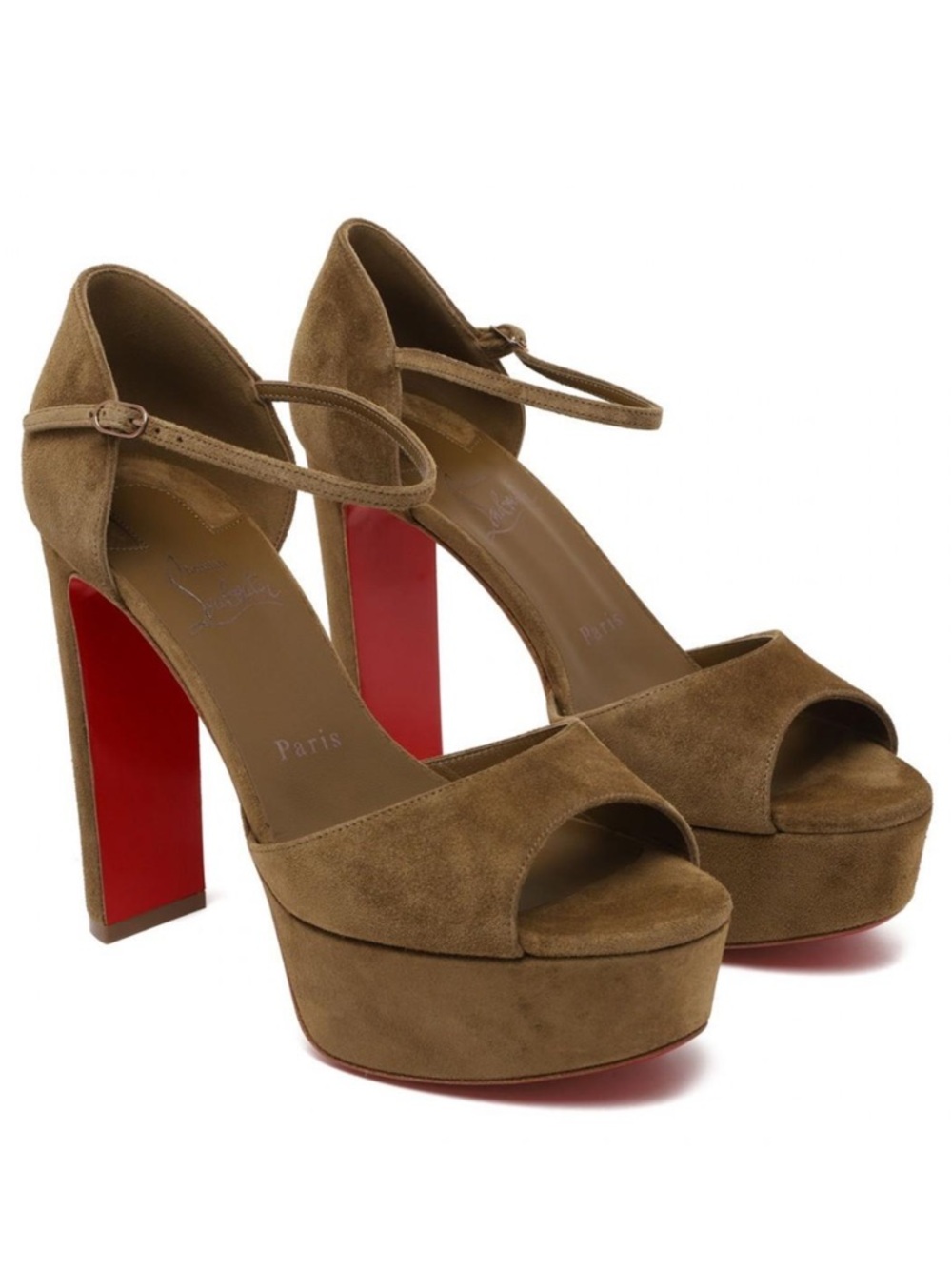NEW Christian Louboutin Sandaloo 130 mm Heel Sandals Size 39